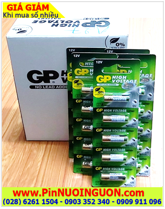 COMBO 01Hộp 20vỉ=100 viên Pin 12v GP 23AE High Voltage chính hãng, vỉ Tiếng Anh _Giá 1.060.000đ/ Hộp 100viên